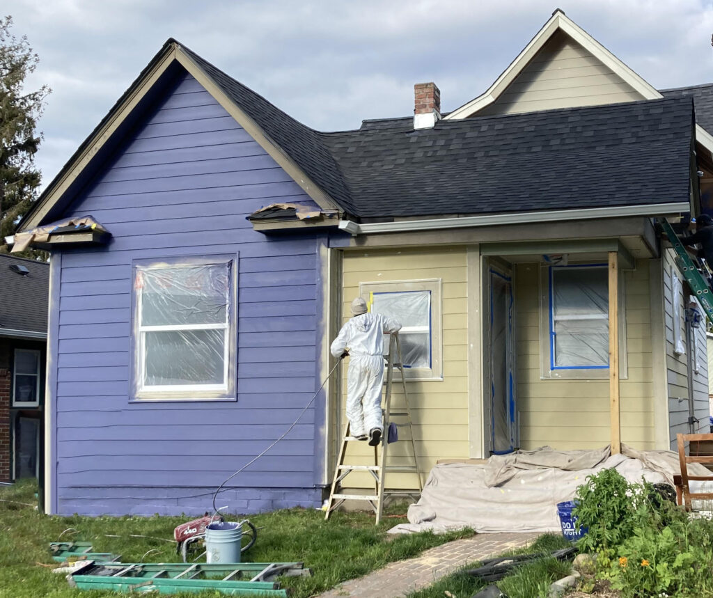 Spray Painting Bellingham Home