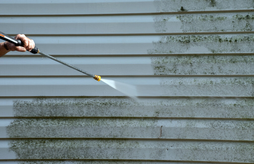 Power Washing House Siding