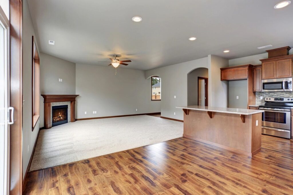 Carpet and Hardwood Flooring Install